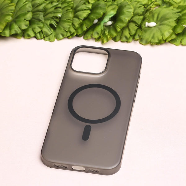 Black Paper Matte Magsafe Case for Apple Iphone 13 Pro - The Hatke