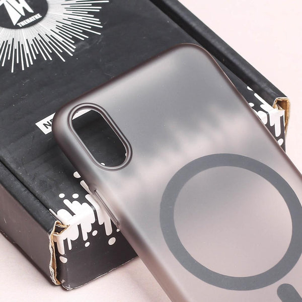 Black Paper Matte Magsafe Case for Apple Iphone Xs Max - The Hatke