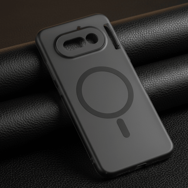 Black Paper Matte Magsafe Case for Nothing Phone 4a - The Hatke