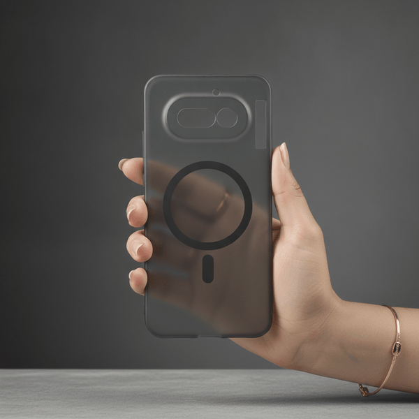 Black Paper Matte Magsafe Case for Nothing Phone 4a - The Hatke