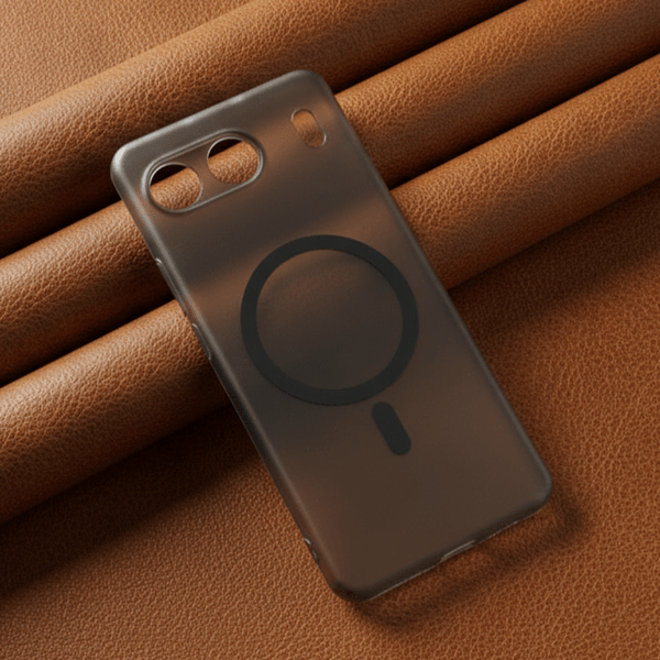 Black Paper Matte Magsafe Case for Oneplus Nord 4 - The Hatke