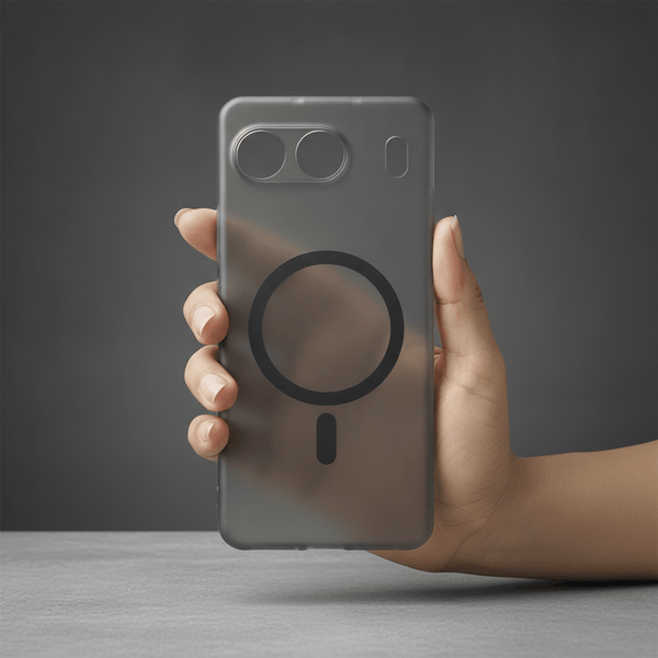 Black Paper Matte Magsafe Case for Oneplus Nord 4 - The Hatke