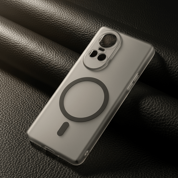 Black Paper Matte Magsafe Case for Oppo Reno 10 Pro - The Hatke
