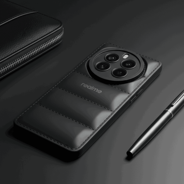 Black Puffon Silicon Case for Realme 12 Pro - The Hatke