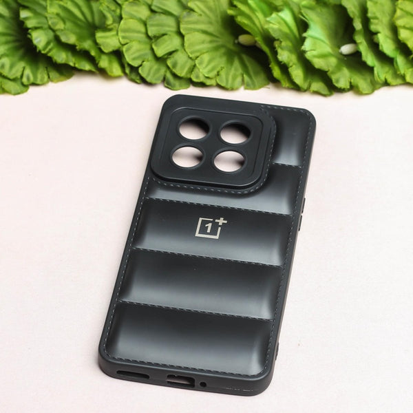 Black Puffon Silicone case for Oneplus 10 Pro - The Hatke