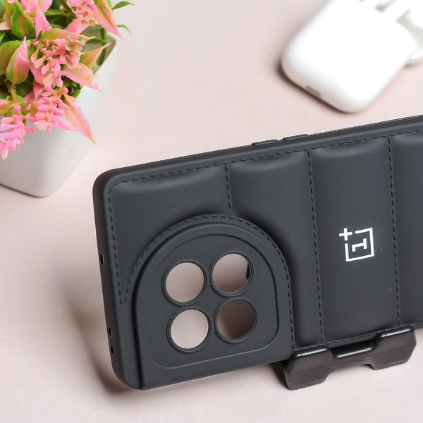 Black Puffon silicone case for Oneplus 11R - The Hatke