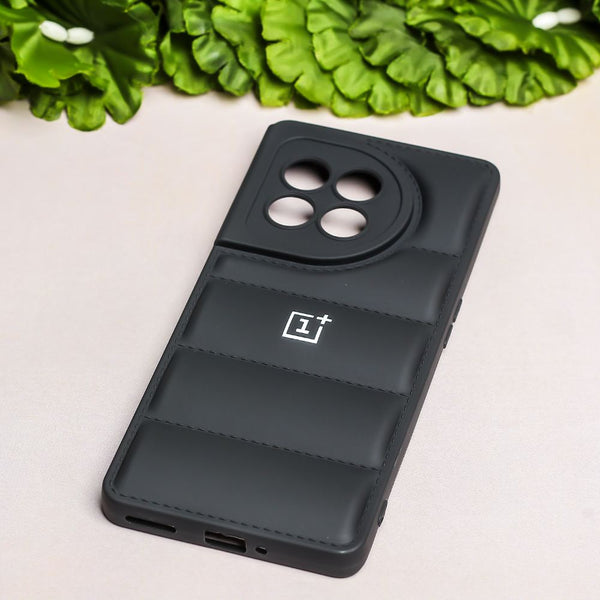 Black Puffon silicone case for Oneplus 11R - The Hatke