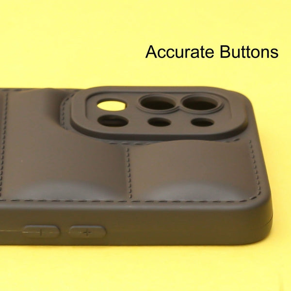 Black Puffon silicone case for Oneplus 8t - The Hatke
