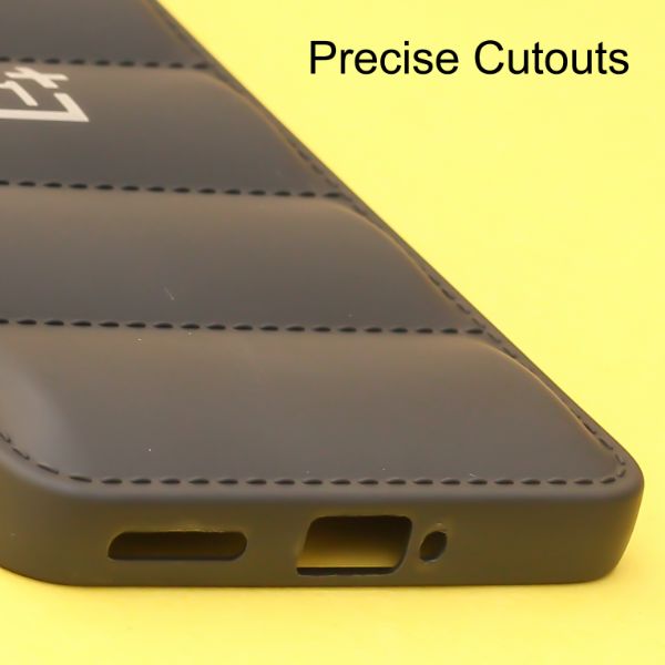 Black Puffon silicone case for Oneplus Nord 2T - The Hatke