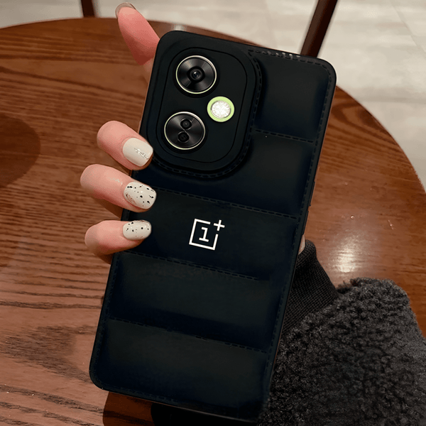 Black Puffon silicone case for Oneplus Nord CE 3 5g - The Hatke