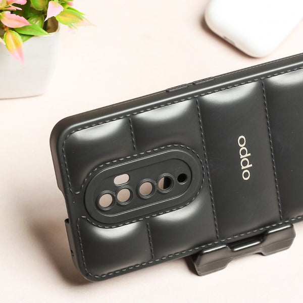 Black Puffon silicone case for Oppo Reno 2Z - The Hatke
