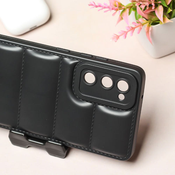 Black Puffon silicone case for Samsung S20 FE - The Hatke