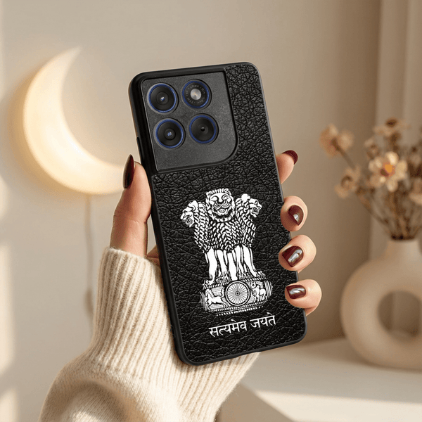 Black Satyamev Jayate MB Case for Motorola Edge 70 - The Hatke