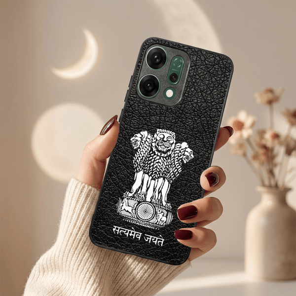 Black Satyamev Jayate MB Case for Oppo Reno 14 Pro - The Hatke