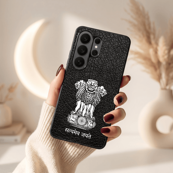 Black Satyamev Jayate MB Case for Samsung Galaxy S26 Ultra - The Hatke