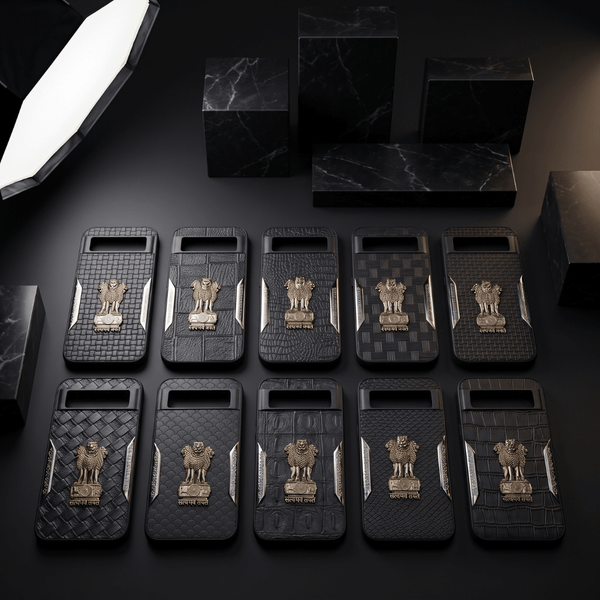 Black Satyameva Jayate embossed Leather Case for Google Pixel 8a - The Hatke