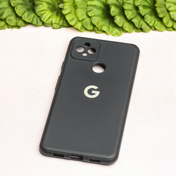Black Silicone Case for Google Pixel 4 - The Hatke
