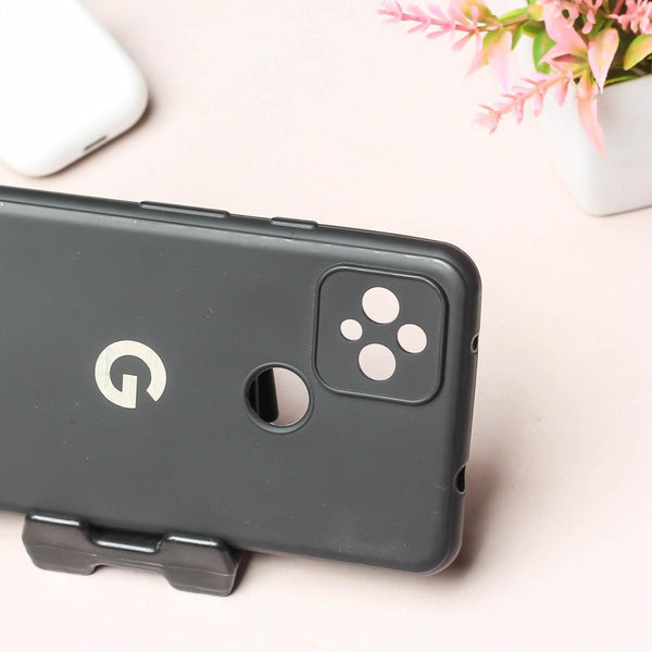 Black Silicone Case for Google Pixel 4 - The Hatke