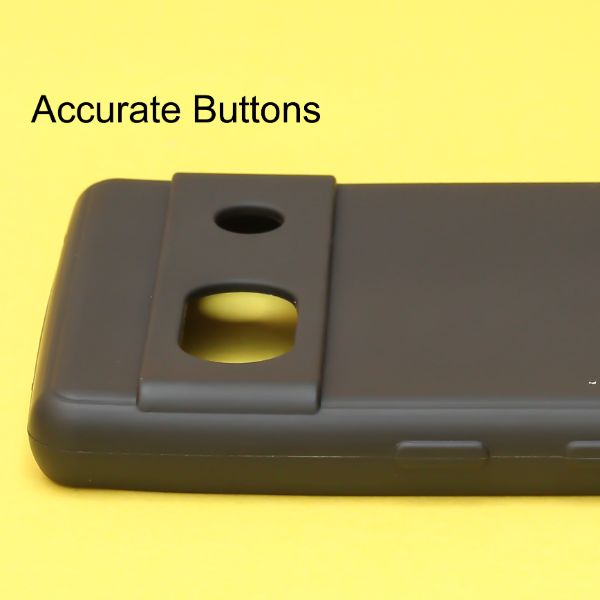 Black Silicone Case for Google Pixel 7A - The Hatke
