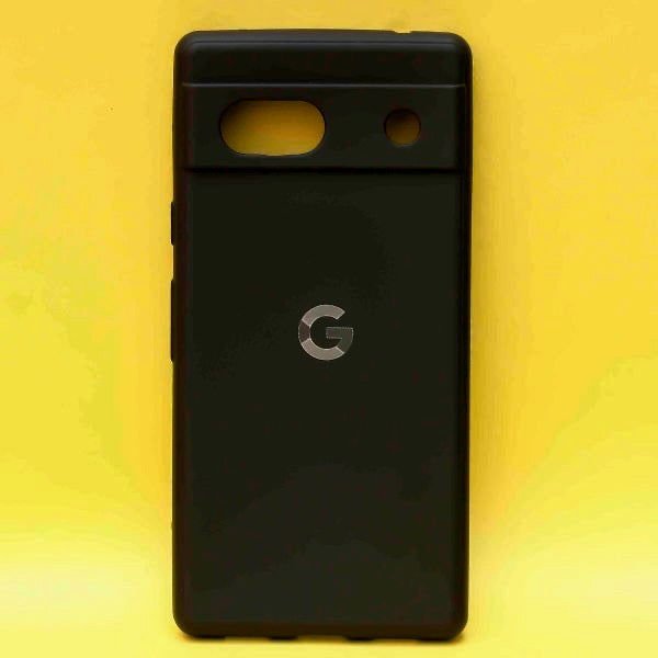Black Silicone Case for Google Pixel 7A - The Hatke