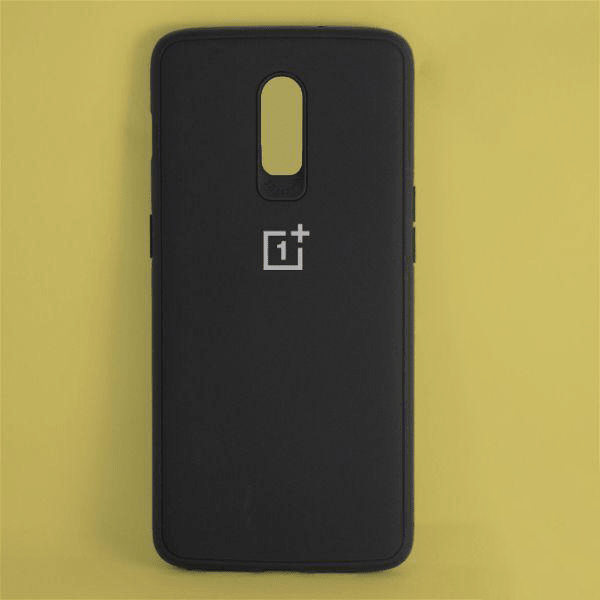 Black Silicone Case for Oneplus 7 - The Hatke