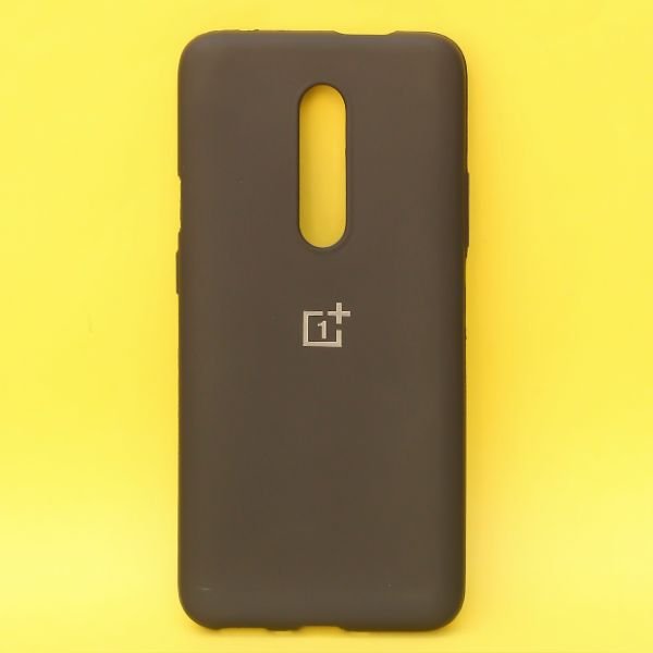 Black Silicone Case for Oneplus 7 pro - The Hatke