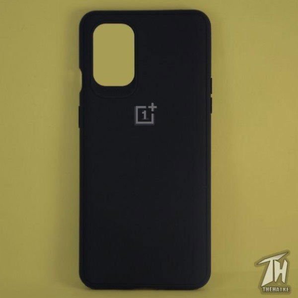 Black Silicone Case for Oneplus 9r - The Hatke
