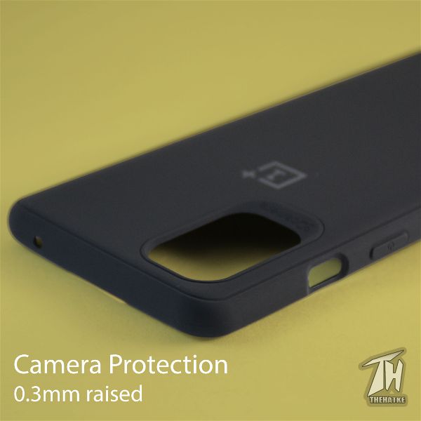 Black Silicone Case for Oneplus 9r - The Hatke