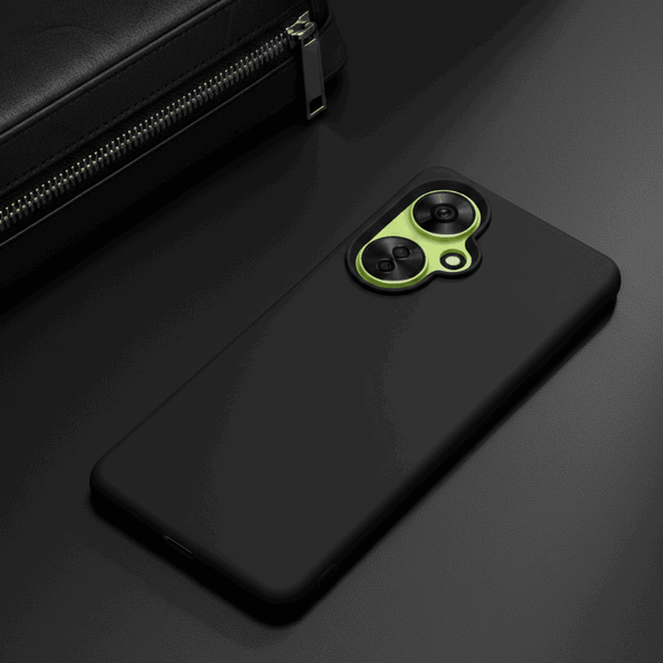 Black Silicone Case for Oneplus Nord Ce 3 Lite - The Hatke