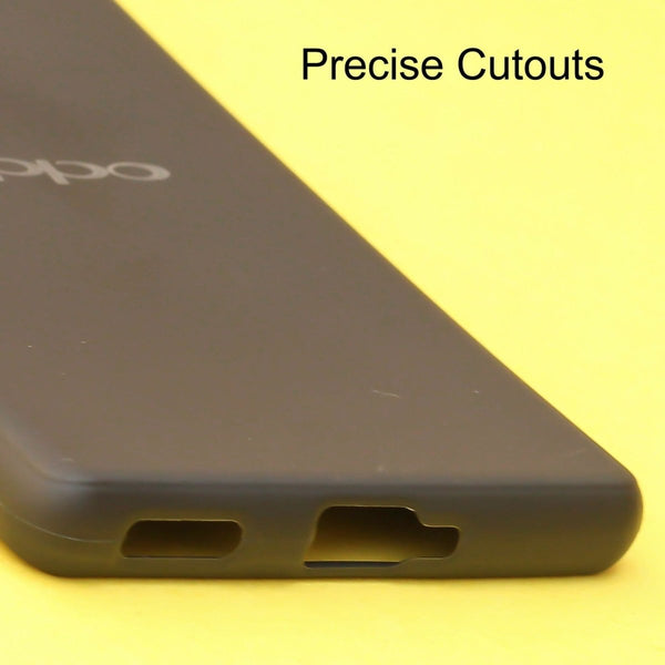 Black Silicone Case for Oppo Reno 10 Pro Plus 5g - The Hatke