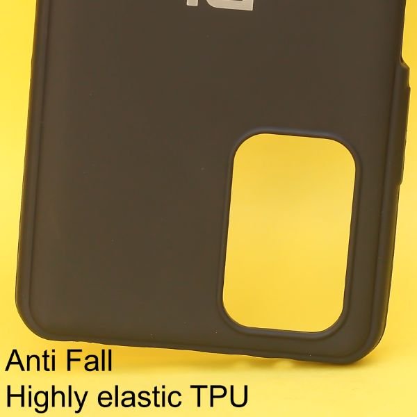 Black Silicone case for Redmi note 11 - The Hatke