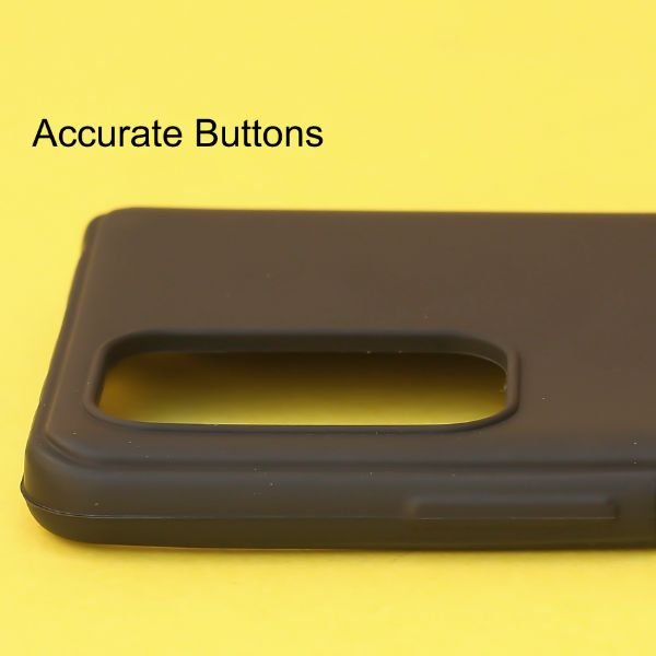 Black Silicone case for Redmi note 11 - The Hatke