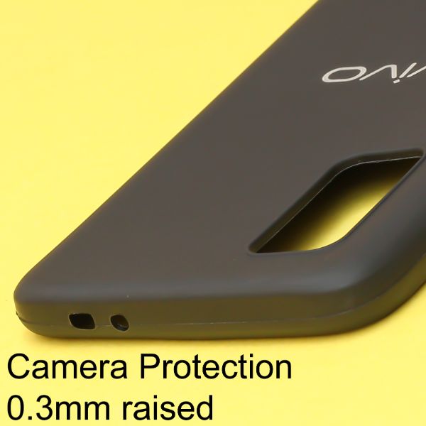 Black Silicone Case for Vivo v19 - The Hatke
