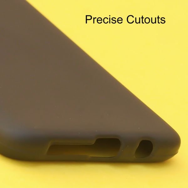 Black Silicone Case for Xiaomi Redmi Note 8 pro - The Hatke