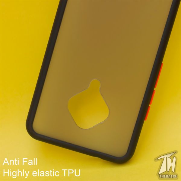 Black Smoke Silicone Safe case for Vivo S1 pro - The Hatke