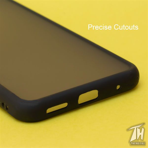 Black Smoke Silicone Safe case for Vivo S1 pro - The Hatke