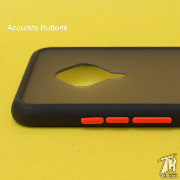 Black Smoke Silicone Safe case for Vivo S1 pro - The Hatke