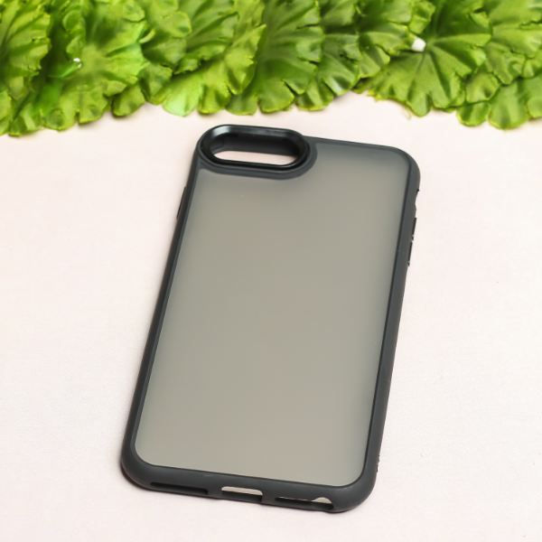 Black Smoke Skin Silicone case for Apple iphone 7 Plus - The Hatke