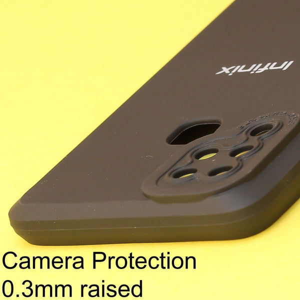 Black Spazy Silicone Case for Infinix Hot 10s - The Hatke
