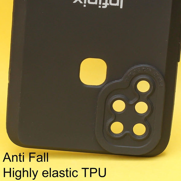 Black Spazy Silicone Case for Infinix Hot 10s - The Hatke