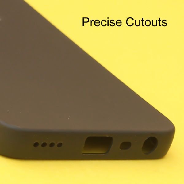 Black Spazy Silicone Case for Realme C35 - The Hatke