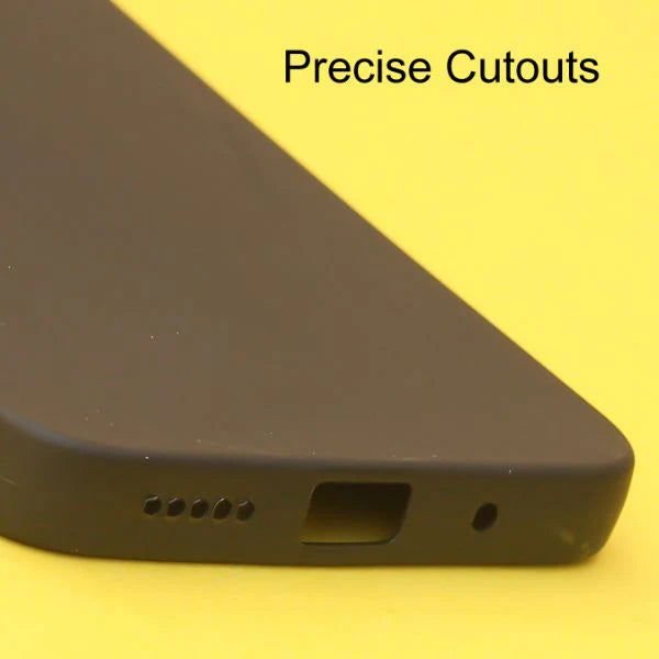 Black Spazy Silicone Case for Redmi 10C - The Hatke