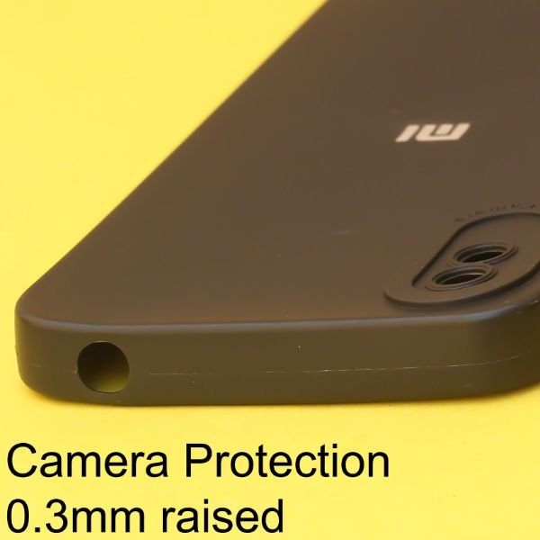 Black Spazy Silicone Case for Redmi 9A - The Hatke