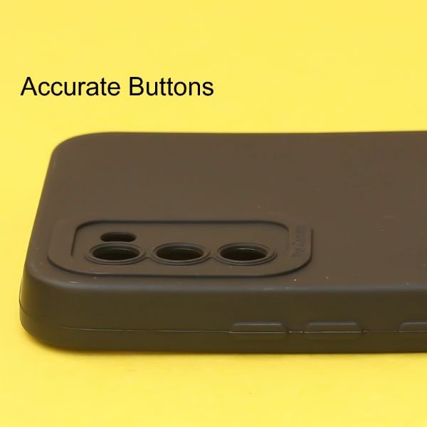 Black Spazy Silicone Case for Samsung A02s - The Hatke