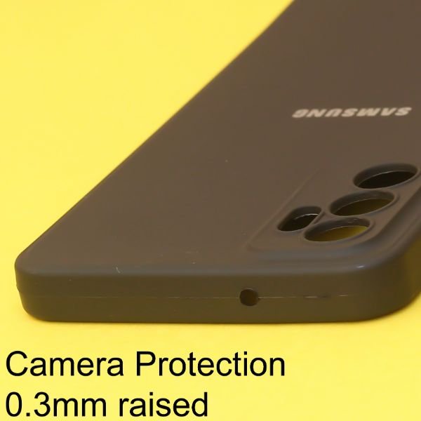 Black Spazy Silicone Case for Samsung F13 - The Hatke