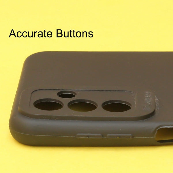 Black Spazy Silicone Case for Samsung F23 - The Hatke