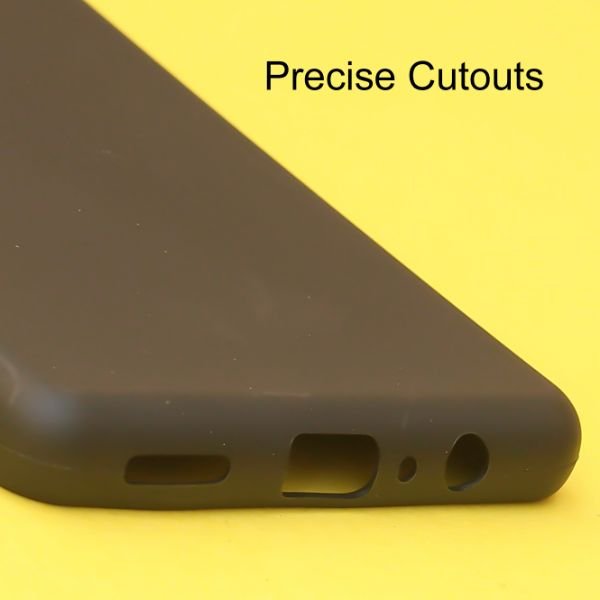 Black Spazy Silicone Case for Samsung M13 - The Hatke