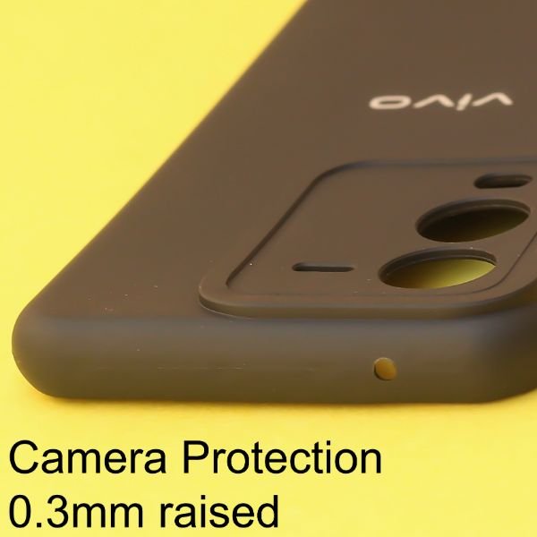 Black Spazy Silicone Case for Vivo V25 Pro - The Hatke