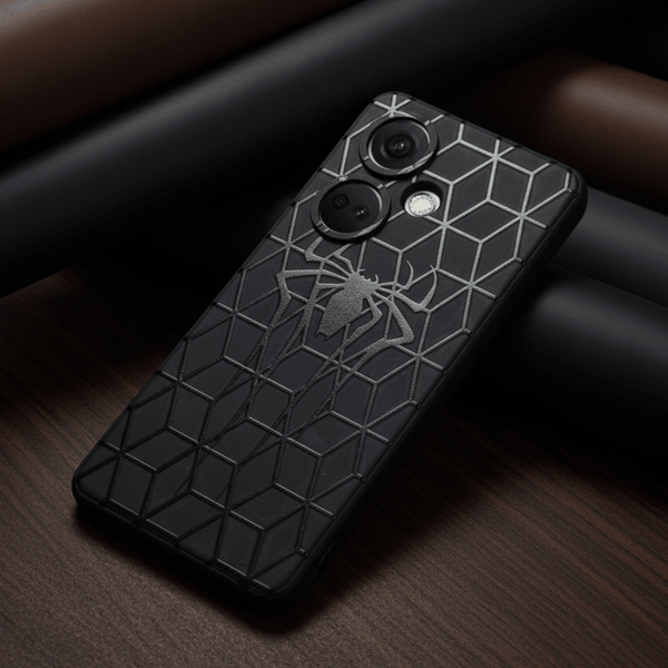 Black Spdy Embossed Silicone case for Oneplus Nord Ce 3 - The Hatke