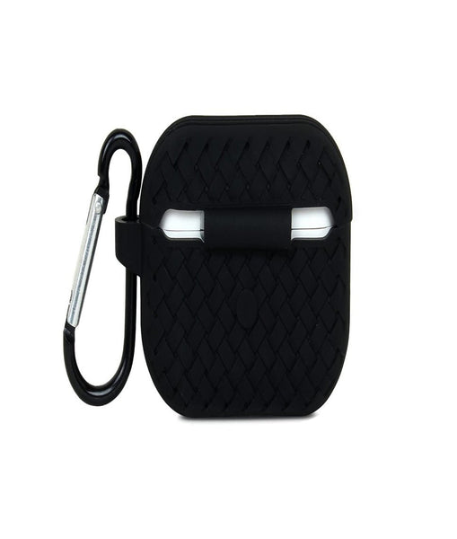 Black Stylish Silicone Case For Apple Airpods 1/2 - The Hatke